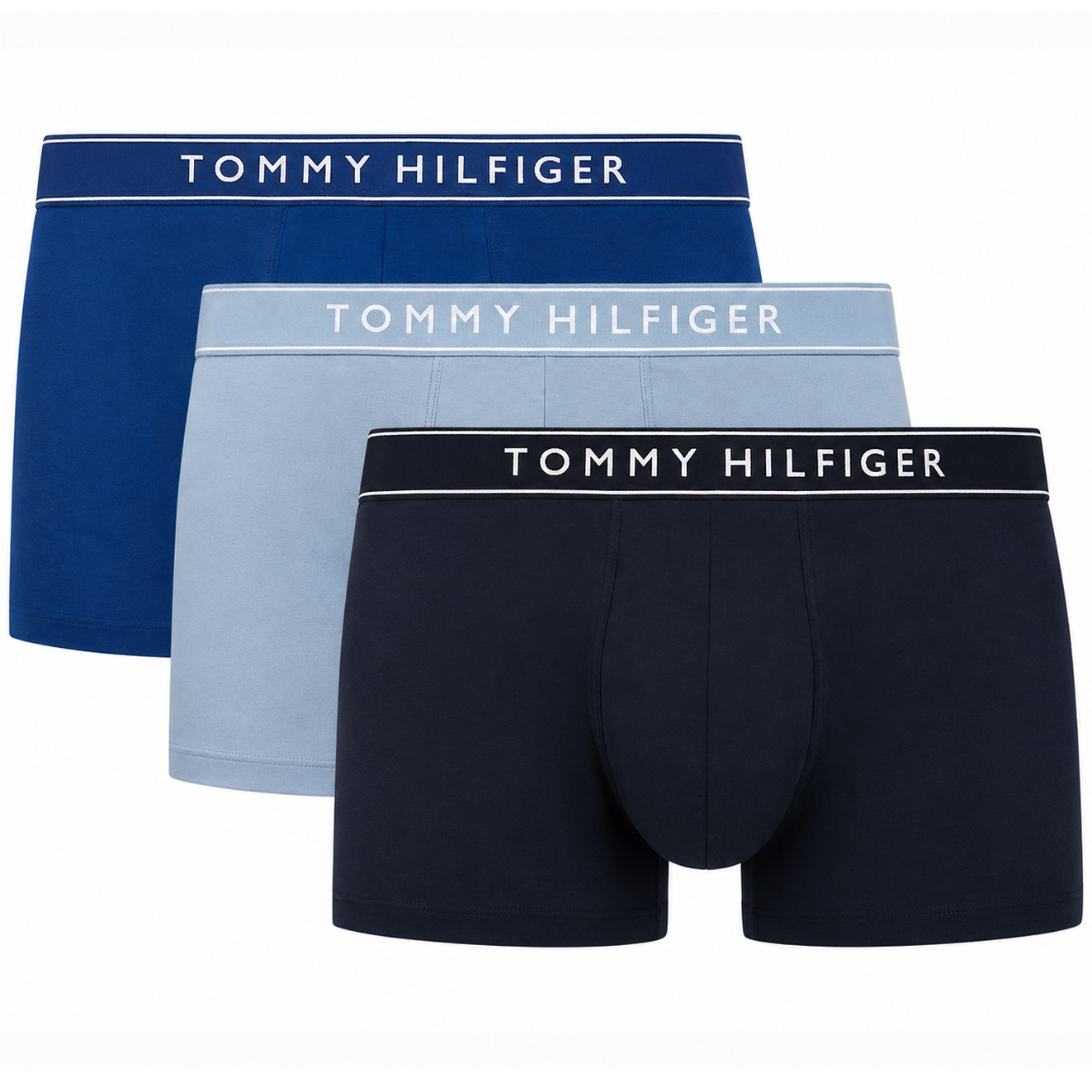 Tommy Hilfiger boxer-trunk cotton stretch 3-pack blauw